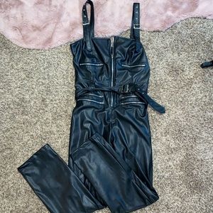 Pretty Little Thing Biker Belted Catsuit
